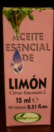 Aromaterapia. Aceite esencial de limón